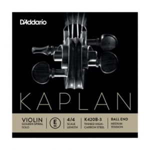 D´ADDARIO - BOWED Kaplan Golden Spiral Solo Ball End Violin K420B-3