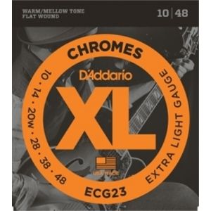D'ADDARIO ECG24 Chromes Flat Wound Jazz Light 11-50