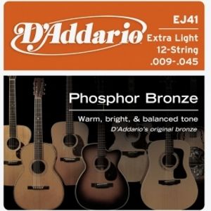 D'ADDARIO EJ41 Phosphor Bronze 12 Extra Light - .009 - .045