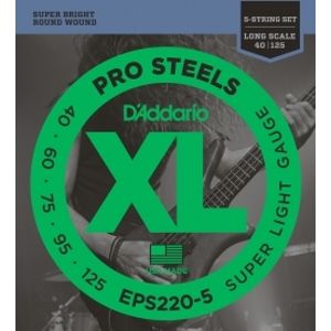 D'ADDARIO EPS220-5 Pro Steels Super Light - .040 - .125