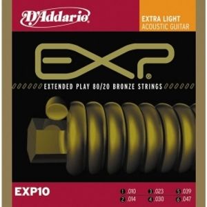 D'ADDARIO EXP10 80/20 Bronze Extra Light - .010 - .047