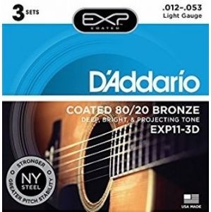 D'ADDARIO EXP11-3D Bronze Light 12-53