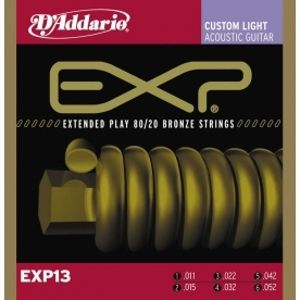 D'ADDARIO EXP13 80/20 Bronze Custom Light - .011 - .052