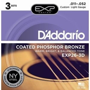 D'ADDARIO EXP26-3D Phosphor Bronze Custom Light 11-52