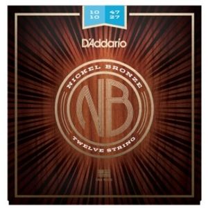 D'ADDARIO NB1047-12 Nickel Bronze Acoustic Light 12-String