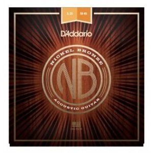 D'ADDARIO NB1256 Nickel Bronze Acoustic Light Top / Medium Bottom
