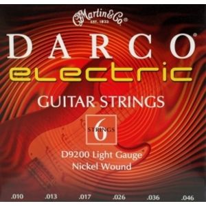 DARCO D 9200 010 niklované pro elektrickou kytaru, síla .010