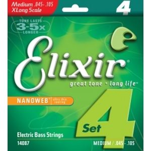 ELIXIR 4 strings NANOWEB Extra Long .045 - .105