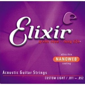 ELIXIR Acoustic 80/20 Bronze with NANOWEB .011 - .052