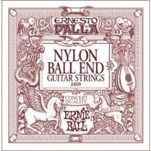 ERNIE BALL 2409 Ernesto Palla Nylon Classical Black / Gold Ball End