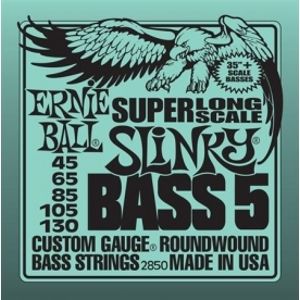 ERNIE BALL 2850 Stainless Steel Bass Long Scale 5 Slinky - .045 - .130