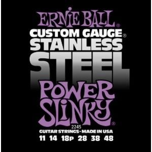 ERNIE BALL P02245 Stainlless Steel Power Slinky - .011 - .048