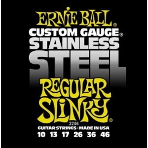 ERNIE BALL P02246 Stainlless Steel Regular Slinky - .010 - .046