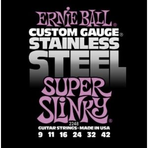 ERNIE BALL P02248 Stainlless Steel Super Slinky - .009 - .042