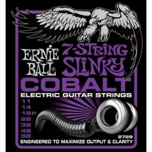 ERNIE BALL P02729 Cobalt 7-string Slinky - .011 - .058