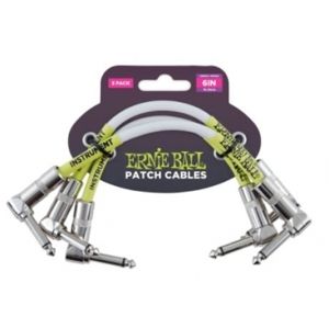 ERNIE BALL P06051 Patch Cable 3-Pack White
