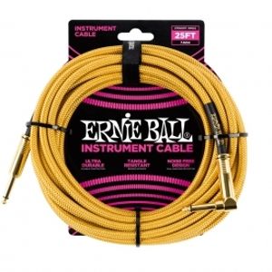 ERNIE BALL P06070 Braided Cable 25 SA Gold