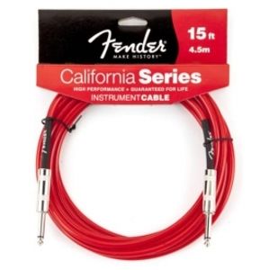 FENDER California Instrument Cable - Candy Apple Red 4,5m