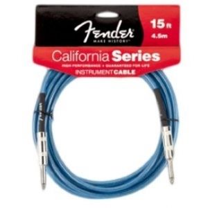 FENDER California Instrument Cable - Lake Placid Blue 4,5m