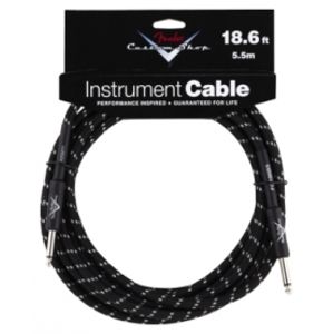 FENDER Custom Shop Performance Series Cable, 18.6', Black Tweed