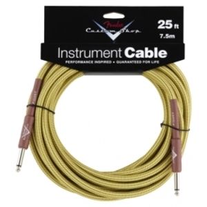 FENDER Custom Shop Performance Series Cable, 25', Tweed