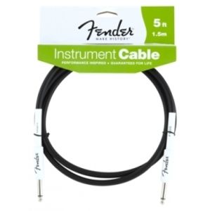 FENDER Performance Series Instrument Cable Black, 5 ft 1.5M
