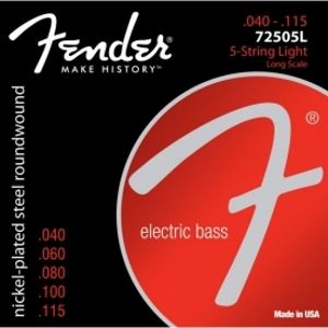 FENDER Super 7250-5L Bass Nickel Plated - .040 - .115