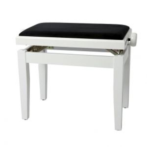 GEWA Piano stolička Deluxe 130.030 Bílý Lesk