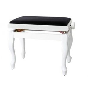 GEWA Piano stolička Deluxe Classic 130.340 Bílý Mat