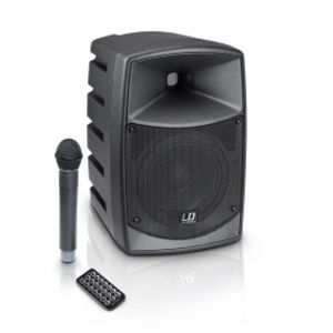 LD SYSTEMS Roadbuddy 6 - Battery Powered Bluetooth Speaker with Mixer and Wireless Microphone