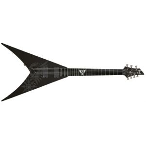 LTD-ESP Nergal HEX-7 Black with Eagle Graphic