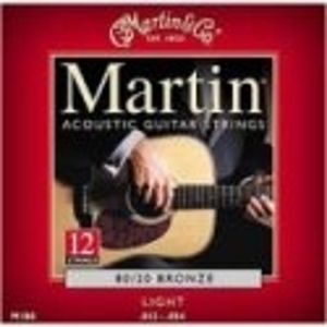 MARTIN struny Bronze, Light (12), na 12ti strunou kytaru