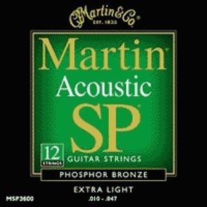 MARTIN struny SP, Bronze, Extra Light (10), pro 12ti strunou kytaru