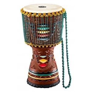 MEINL AE-DJTC2-L Artisan Edition Tongo Carved Djembe - Coloured Ornamental Carving