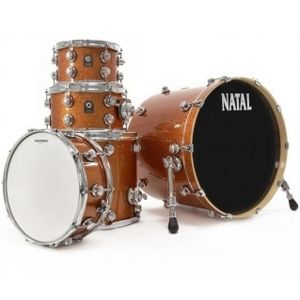 NATAL DRUMS Maple - US Fusion Set - Orange Sparkle