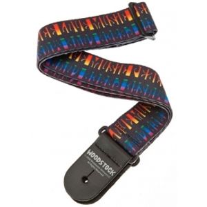 PLANET WAVES 50W02 Woodstock Collection Peace, Love and Music - Popruh