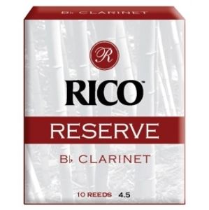 RICO RCR1045 Reserve Bb Clarinet Reeds 4.5 - 10 Box