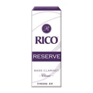 RICO RER0520 Reserve Classic - Bass Clarinet Reeds 2.0 - 5 Box