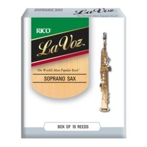 RICO RIC10MD La Voz - Soprano Saxophone Reeds Medium - 10 Box