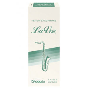 RICO RKC05MH La Voz Tenor Saxophone Reeds Medium Hard - 5 Box