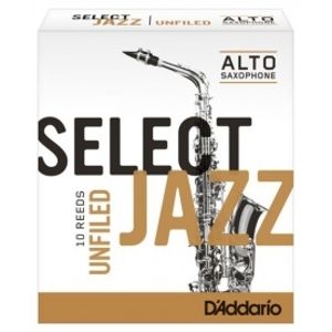 RICO RRS10ASX2S Select Jazz - Alto Saxophone Reeds - Unfiled - 2 Soft - 10 Box