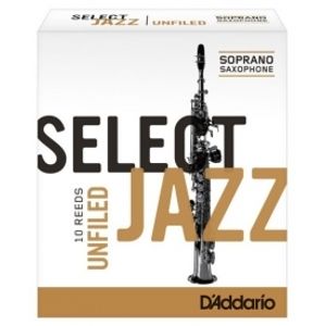 RICO RRS10SSX2H Select Jazz - Soprano Saxophone Reeds - Unfiled - 2 Hard - 10 Box