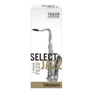 RICO RSF05TSX3M Select Jazz - Tenor Saxophone Reeds - Filed - 3 Medium - 5 Box