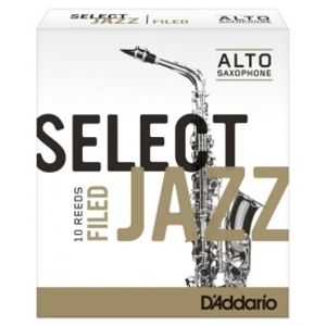 RICO RSF10ASX2M Select Jazz - Alto Saxophone Reeds - Filed - 2 Medium - 10 Box
