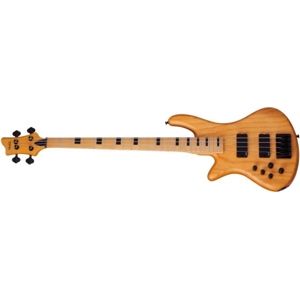 SCHECTER Stiletto-4 Session, Maple Fingerboard - Aged Natural Satin - Left Handed