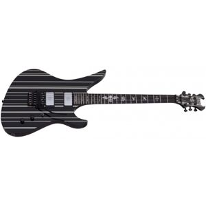 SCHECTER Synyster Custom Black with Silver Pin Stripes