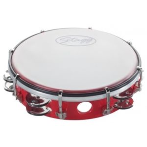 STAGG TAB-208P/RD Tambourine 8"